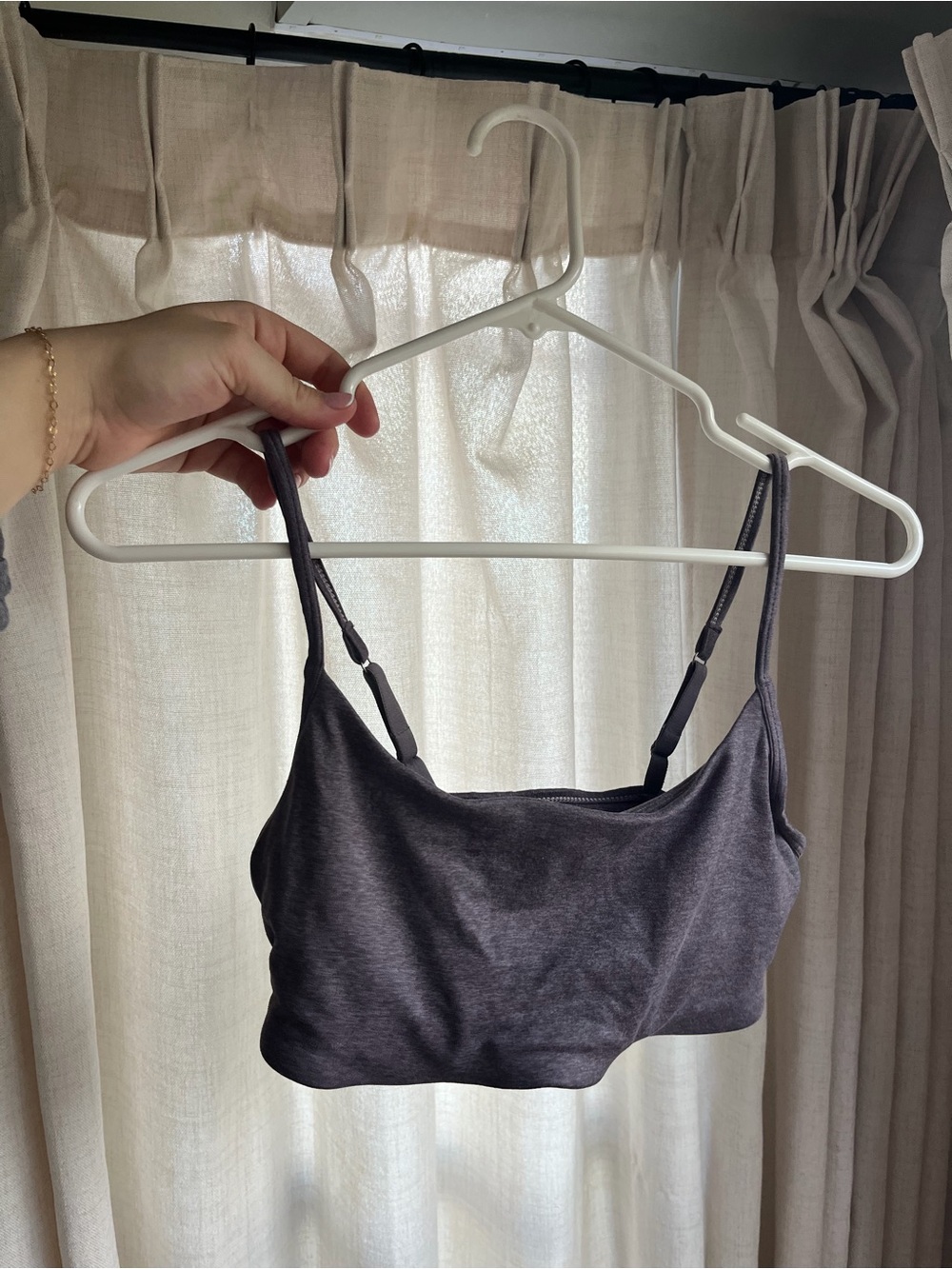 Vuori Halo Sawyer Heather Purple Grey Bra